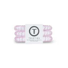 Load image into Gallery viewer, Spiral Hair Coils | Small | Rose Water Pink Hair Ties
