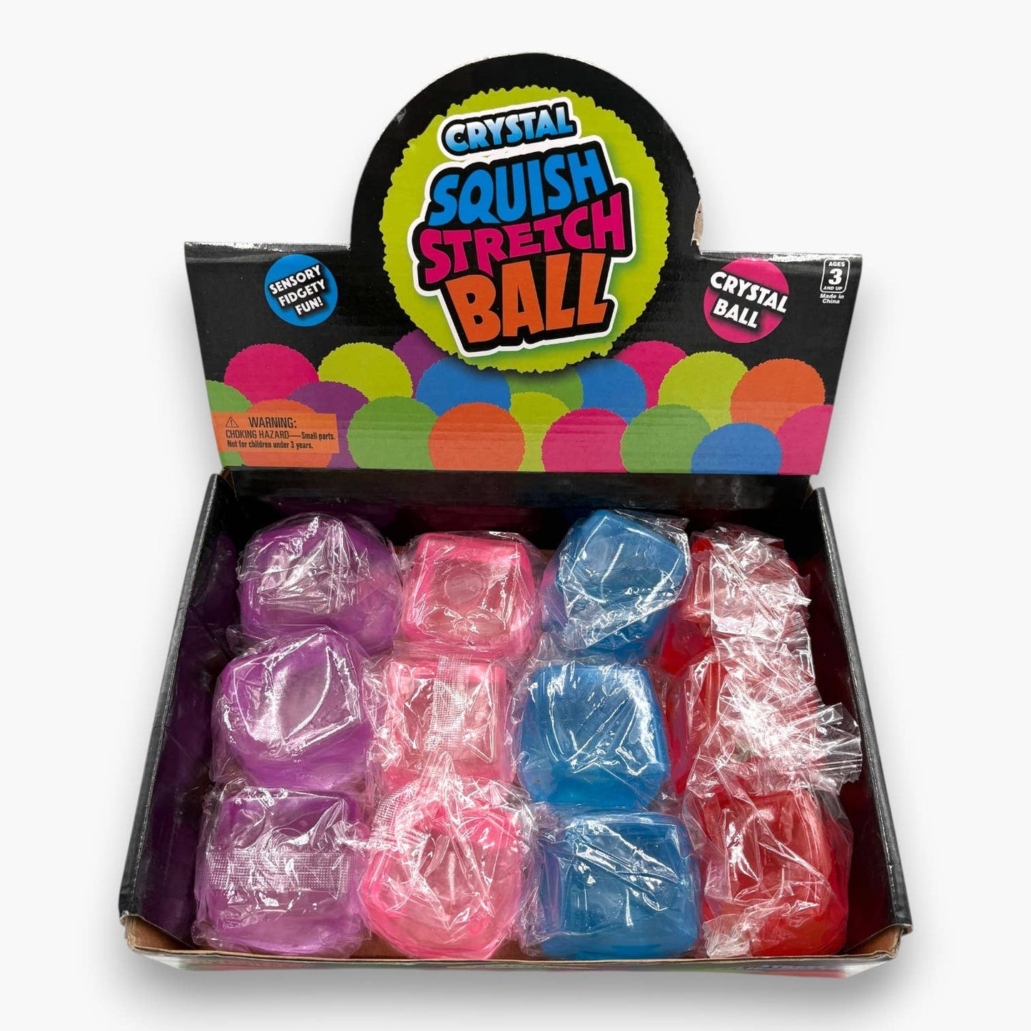Crystal Squish Stretch Ball Pastel