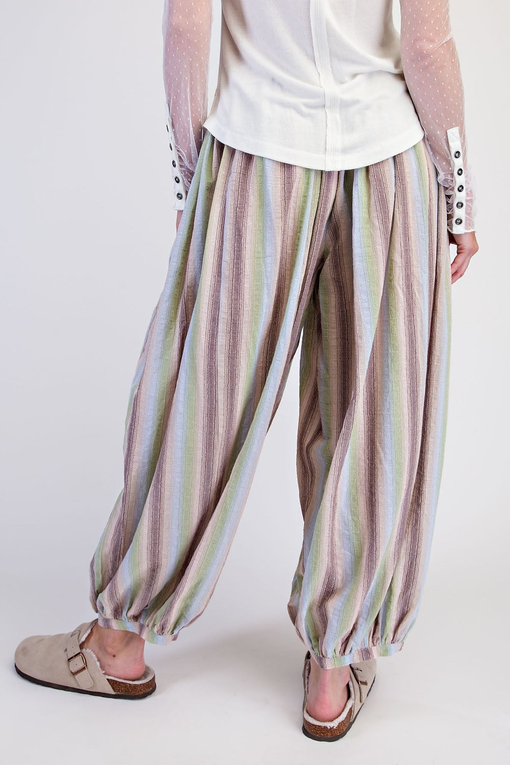 Stripe Balloon Pants