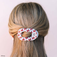 Load image into Gallery viewer, Flat Round Hair Clip | Medium | Minnie Mouse Loves Her Bows!
