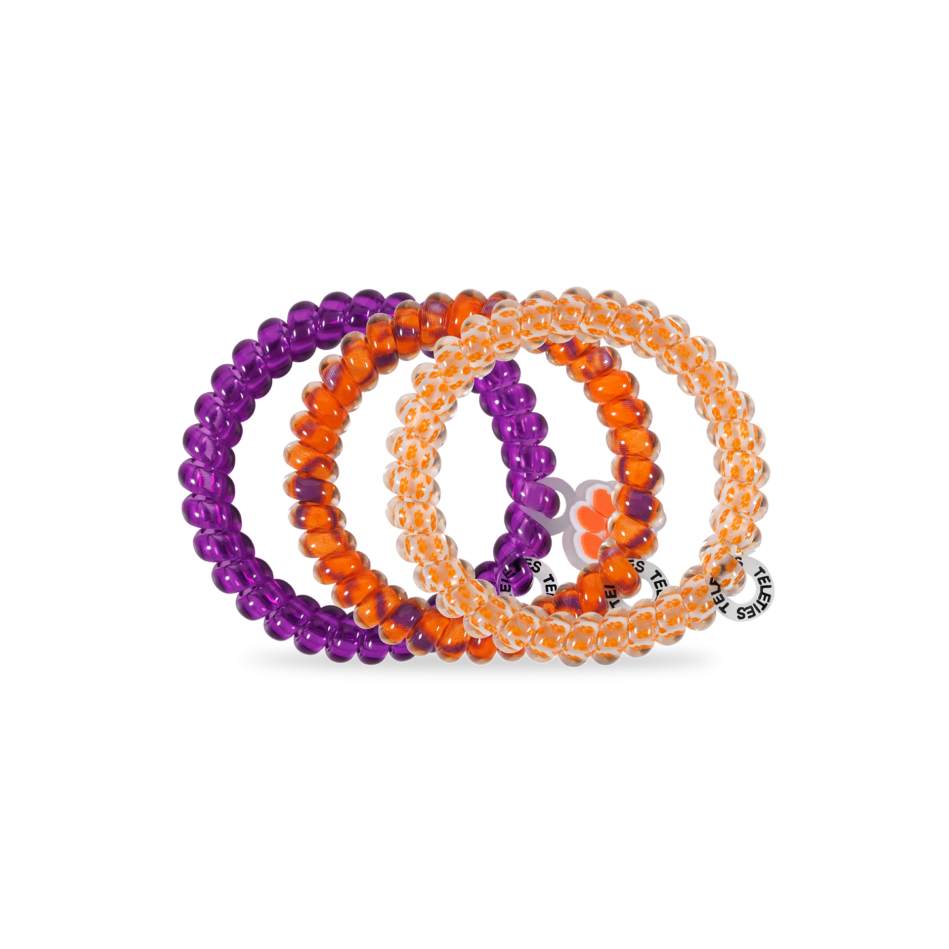 Spiral Hair Coils | Small | Go Tigers! Hair Ties