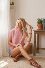 Load image into Gallery viewer, Sleeveless Ribbed Knit Sweater Top
