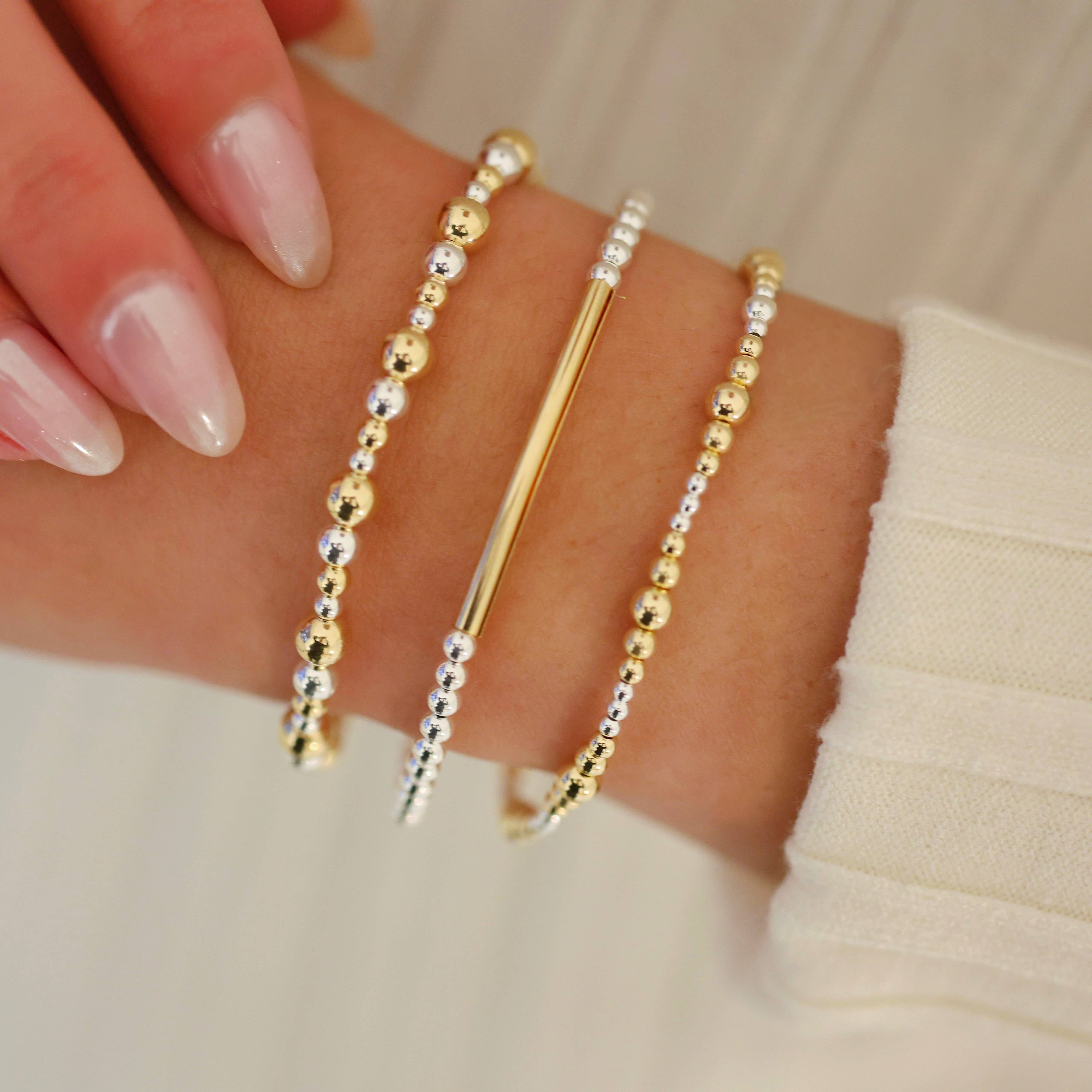 Jamie | Gold Filled Beaded Bracelet