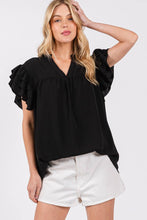 Load image into Gallery viewer, Airflow Ruffle Sleeve Blouse

