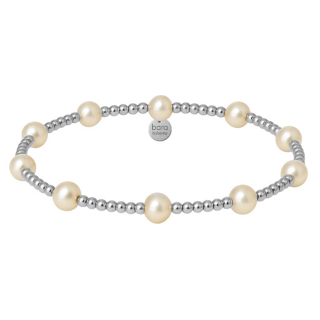 Bara | Gold Filled Beaded Bracelet with Pearls