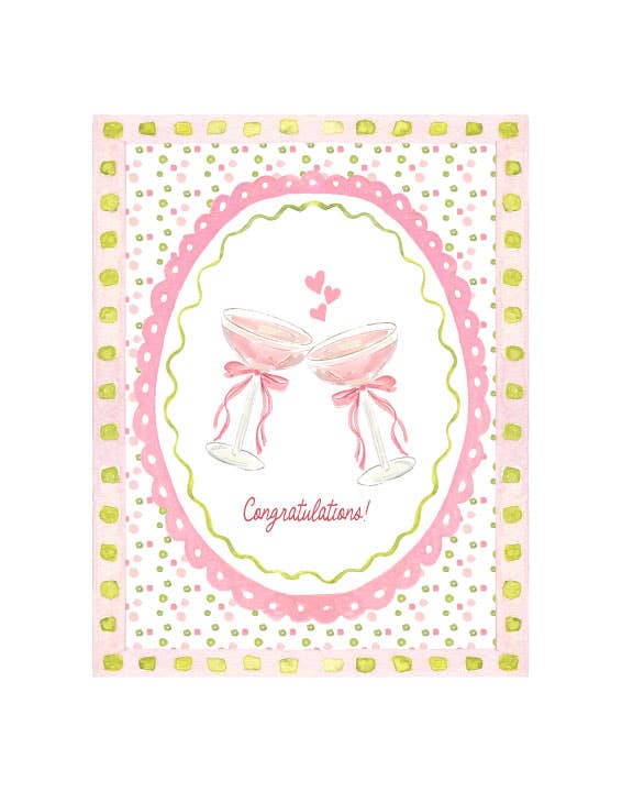Congratulations Pink - Note Card 