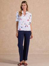 Load image into Gallery viewer, Star Printed Short Sleeve Blouse
