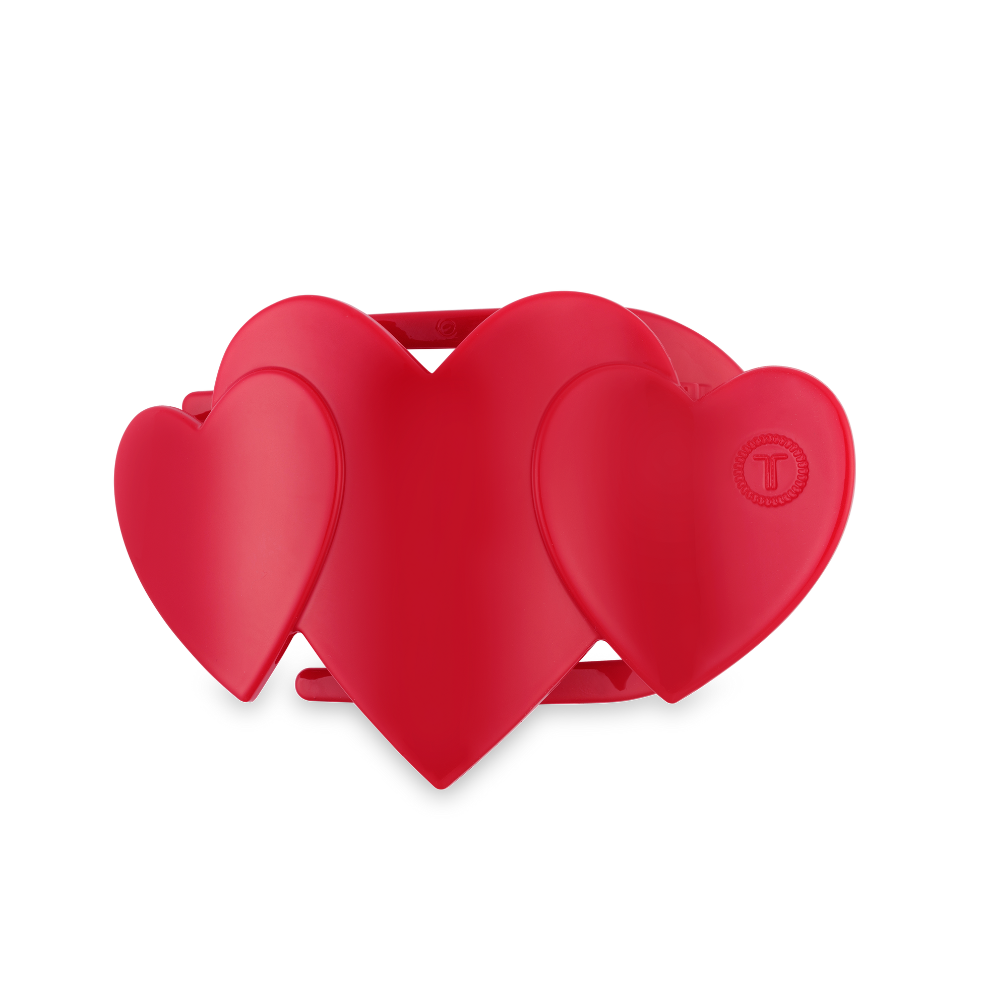 Flat Hair Clip | Medium | Red Heart to Heart