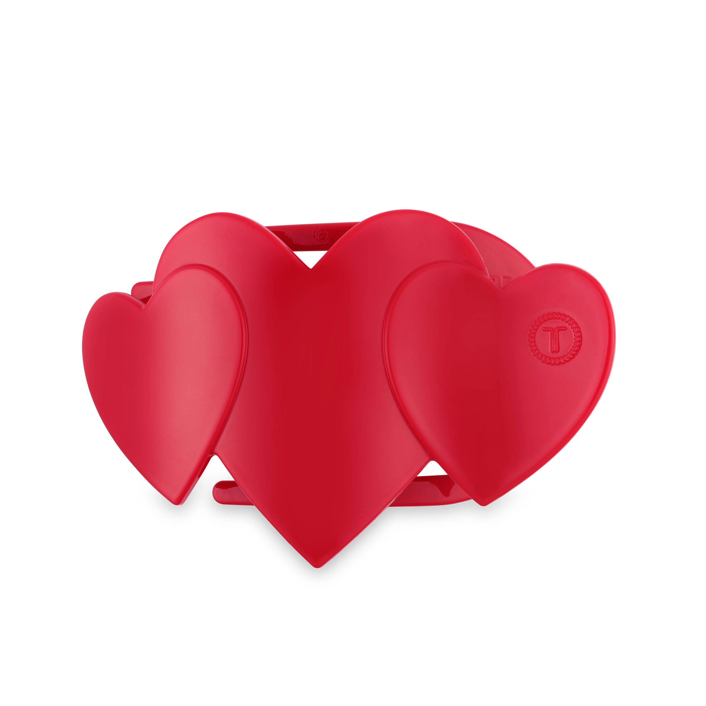 Flat Hair Clip | Medium | Red Heart to Heart