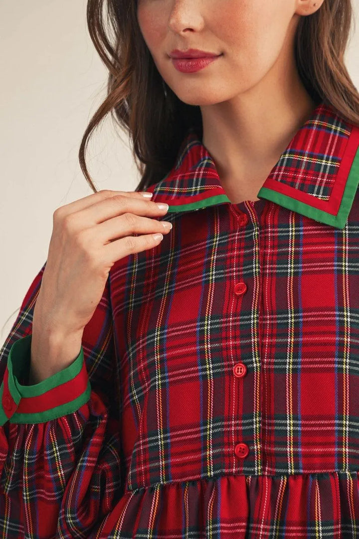 Red Plaid Dress