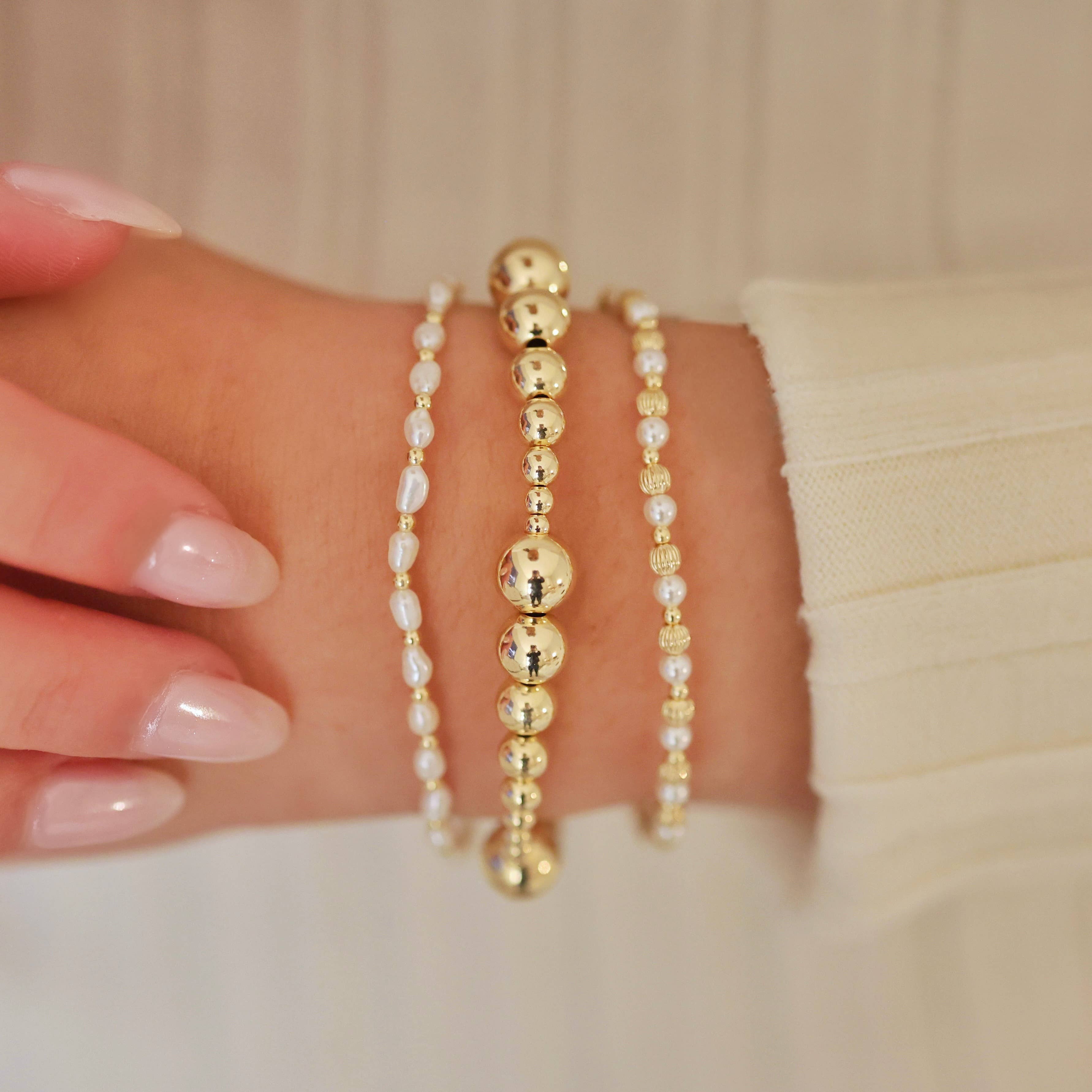 Tonya | Gold Filled Beaded Bracelet