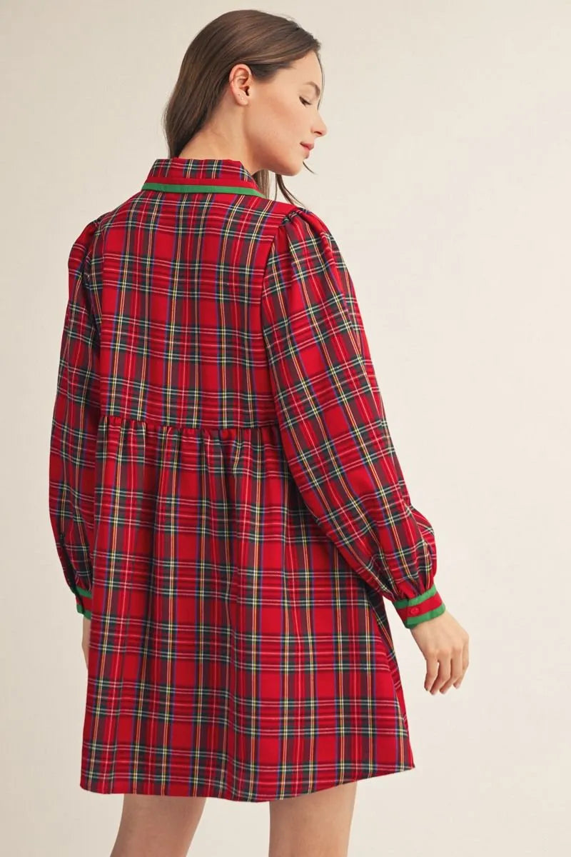 Red Plaid Dress