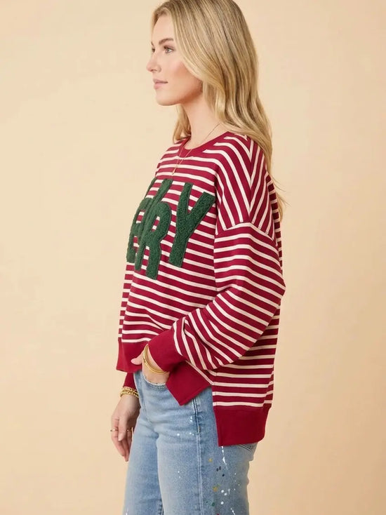 Merry Crew Neck Sweatshirt