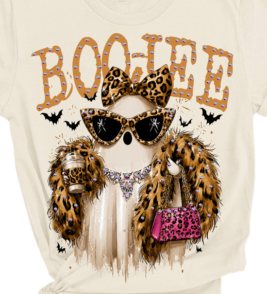 Boo-Jee Ghost Blingy Rhinestone Tee
