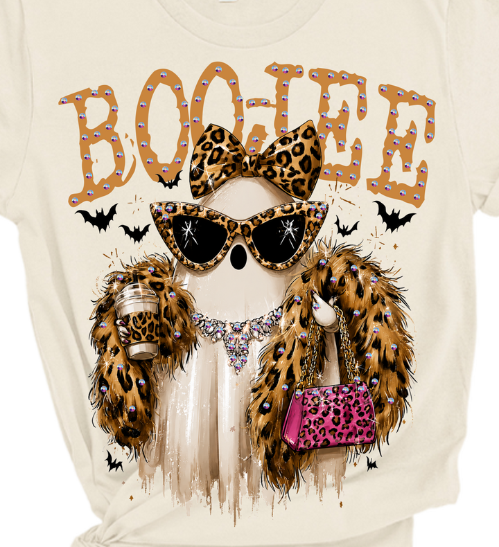 Boo-Jee Ghost Blingy Rhinestone Tee