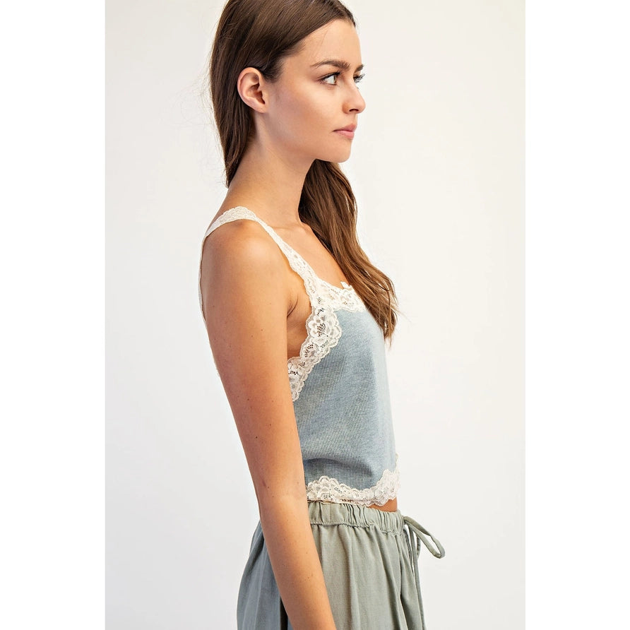 I Know You Lace Tank