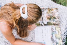 Load image into Gallery viewer, Round Flat Hair Clip | Medium | Coconut White
