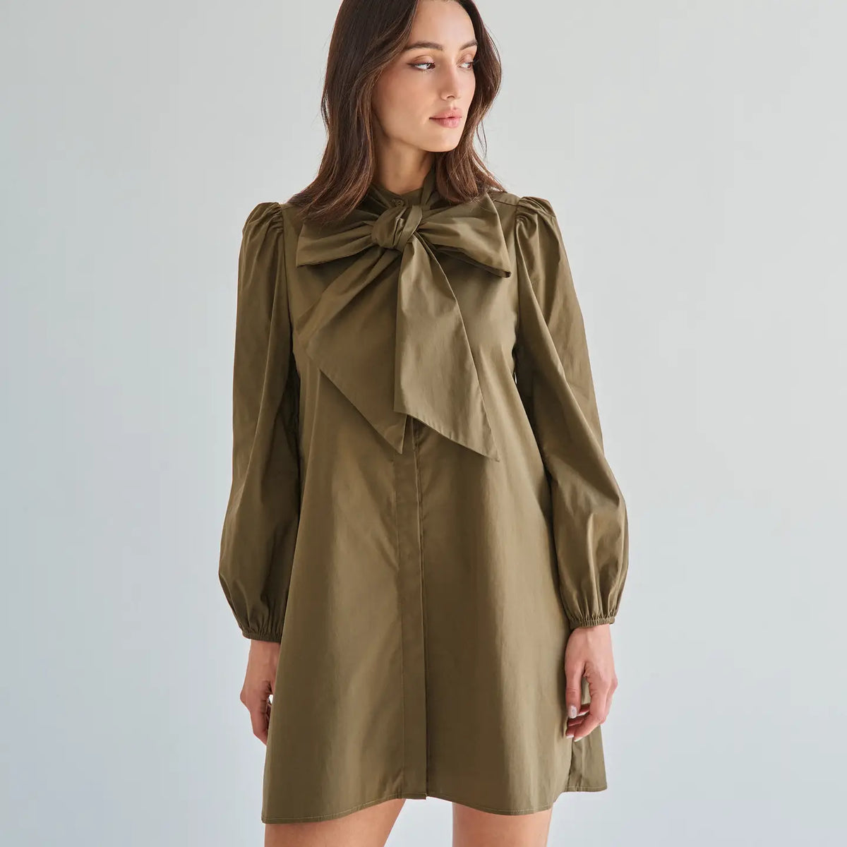 Bow Shirt Dress