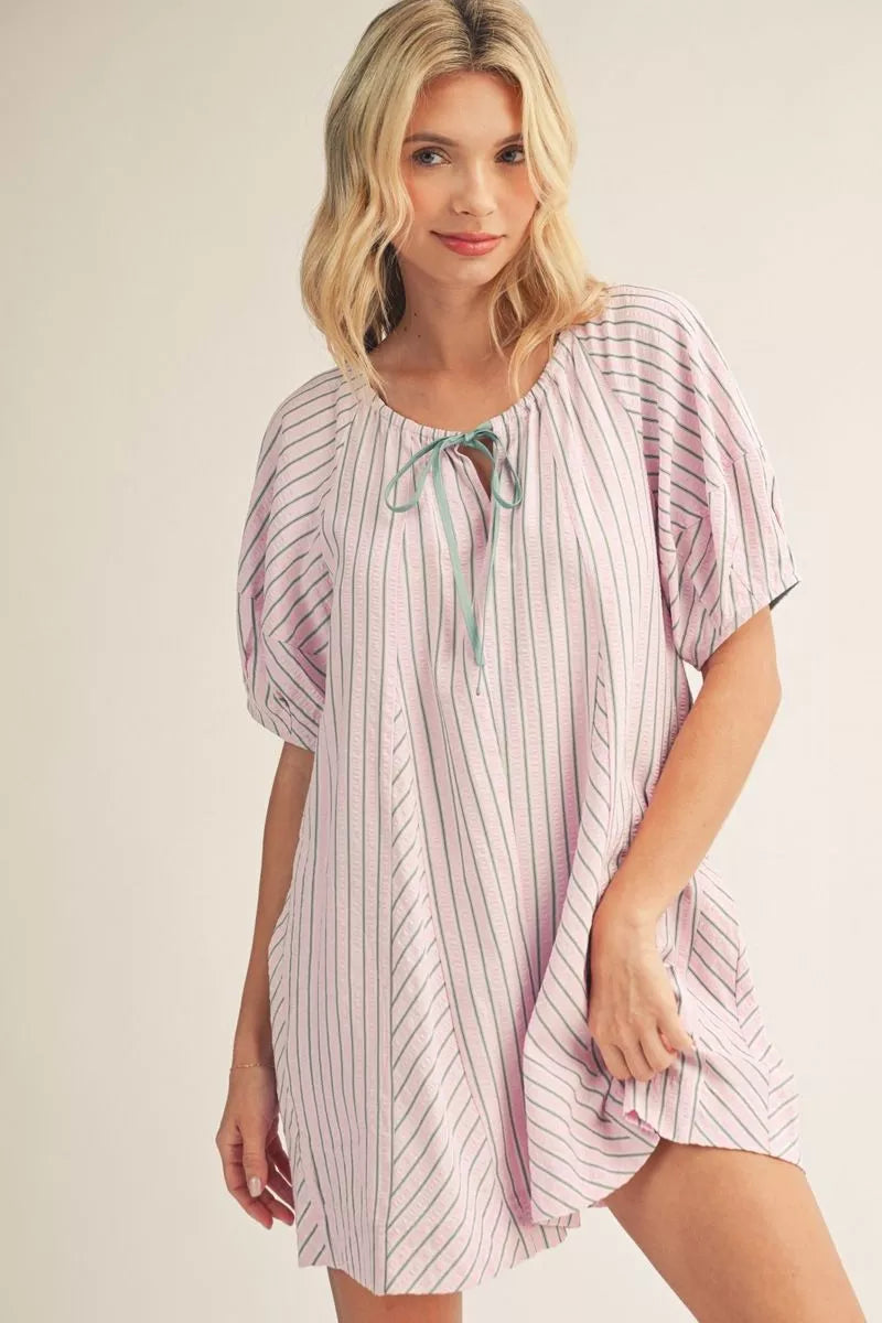 Sweet Stripe Serenity Romper
