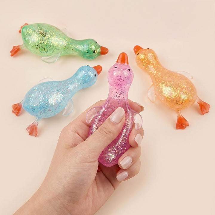 Glitter Duck Squeeze Squishy Stress Relief Toy