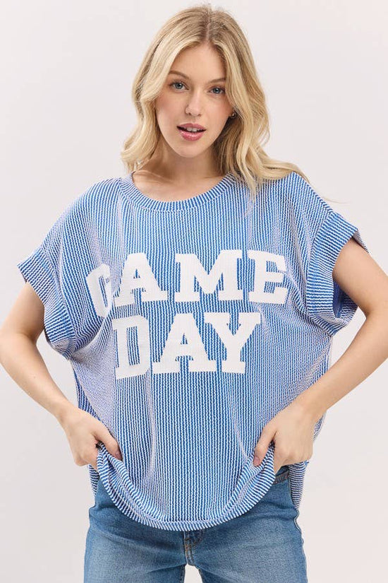 Game day Ribbed Knit Top