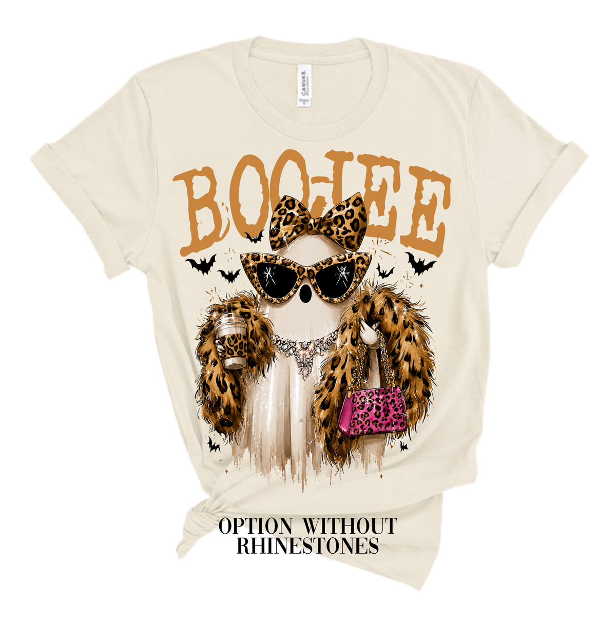 Boo-Jee Ghost Blingy Rhinestone Tee