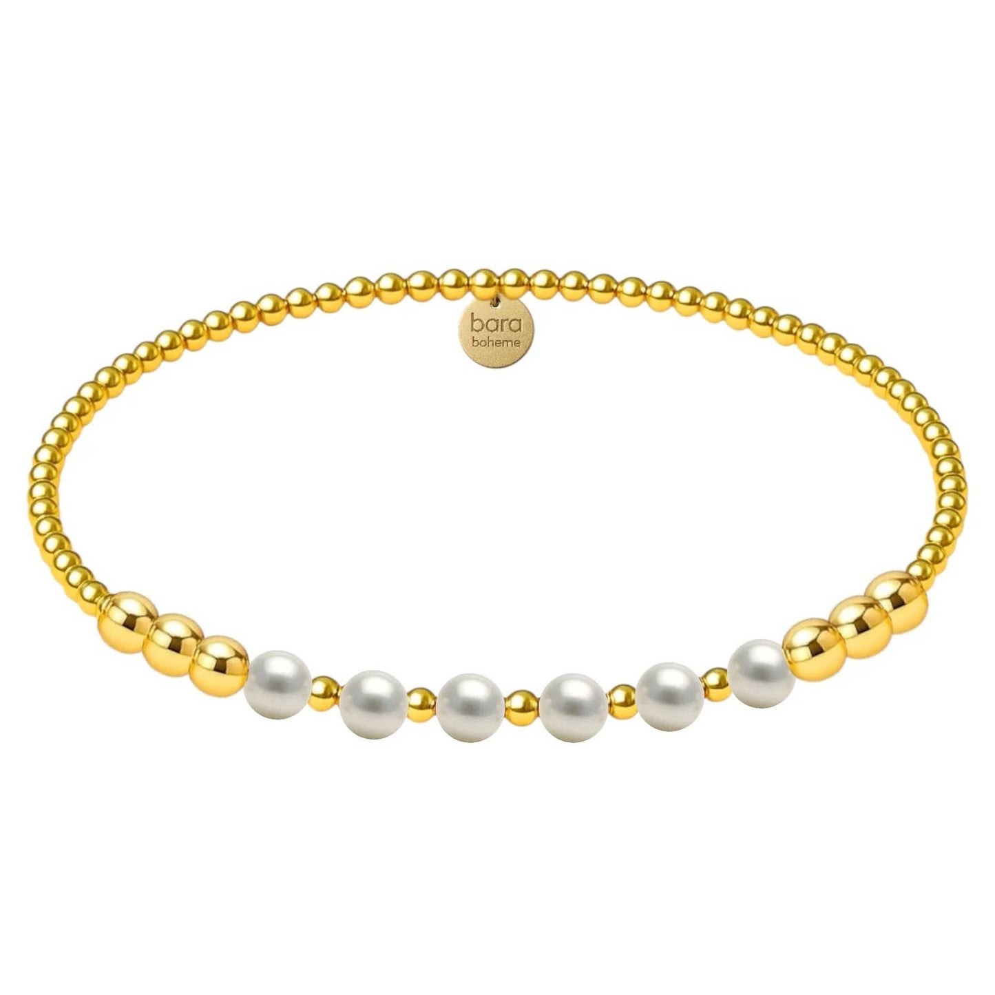 Berkley | Gold Filled Beaded Bracelet with Pearls