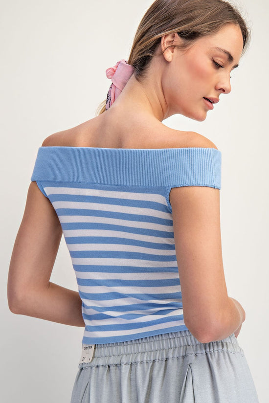 Fitted Off Shoulder Sweater