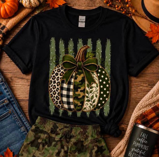 Pattern Camo Pumpkin Tee