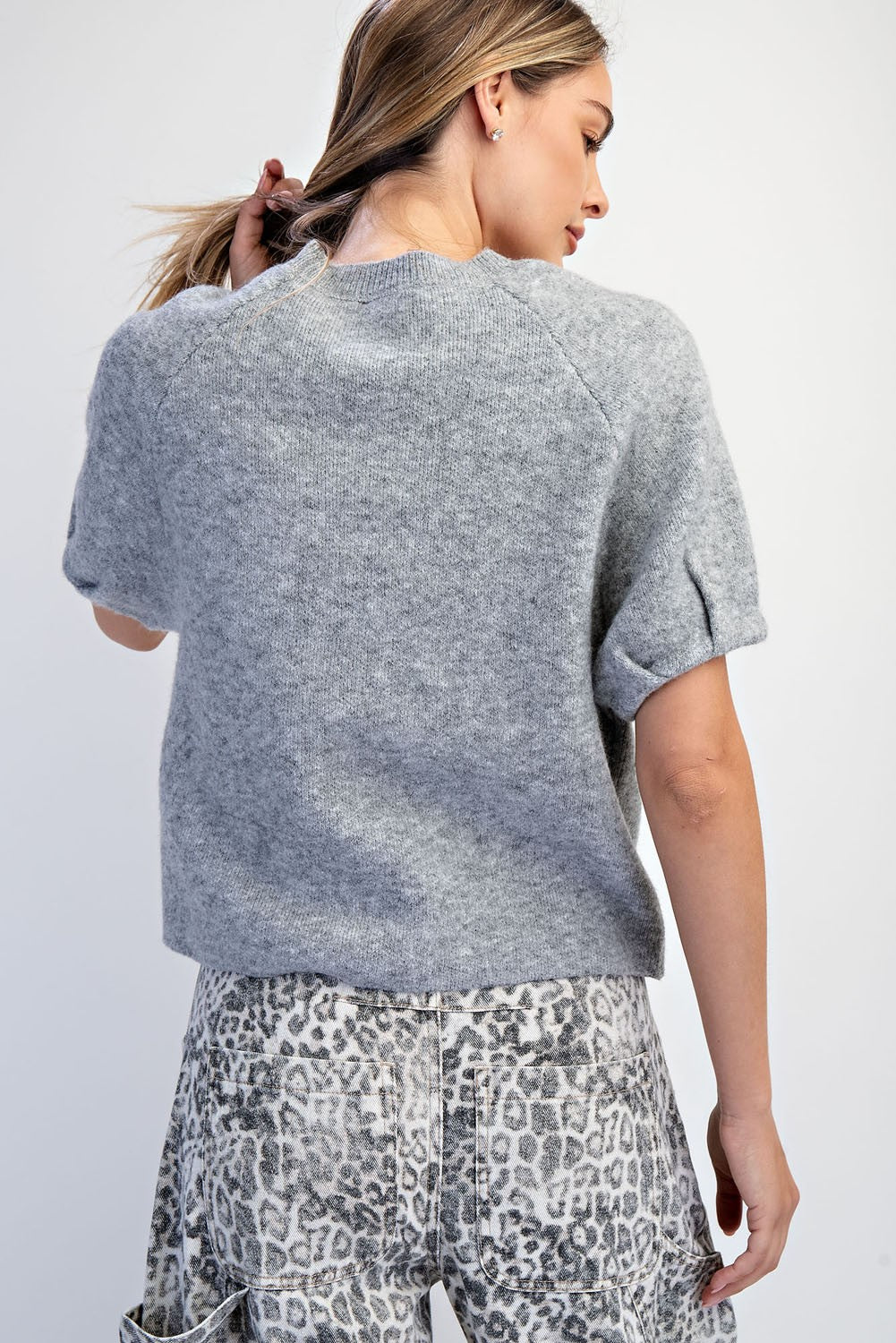 Raglan Puff Sleeve Sweater