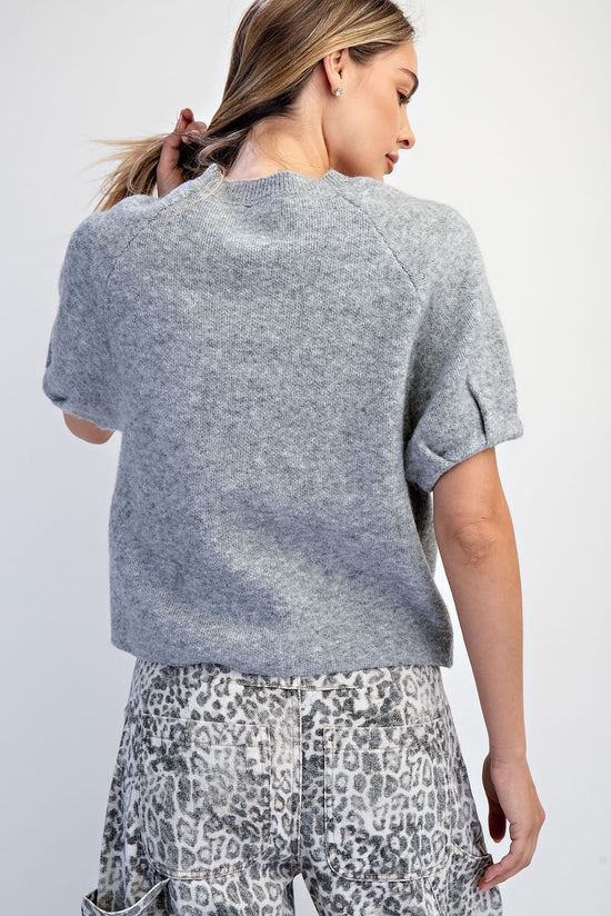 Raglan Puff Sleeve Sweater