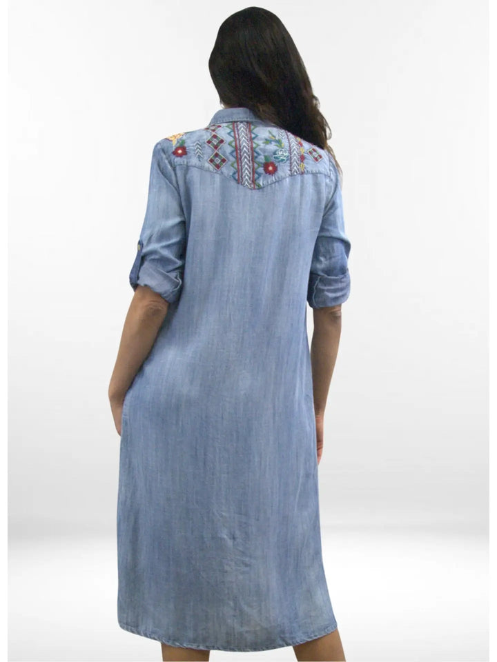 Vera Dress Elevated Denim Dress