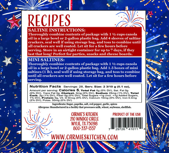 Sweet & Spicy Firecracker Cracker Mix - Americana Collection