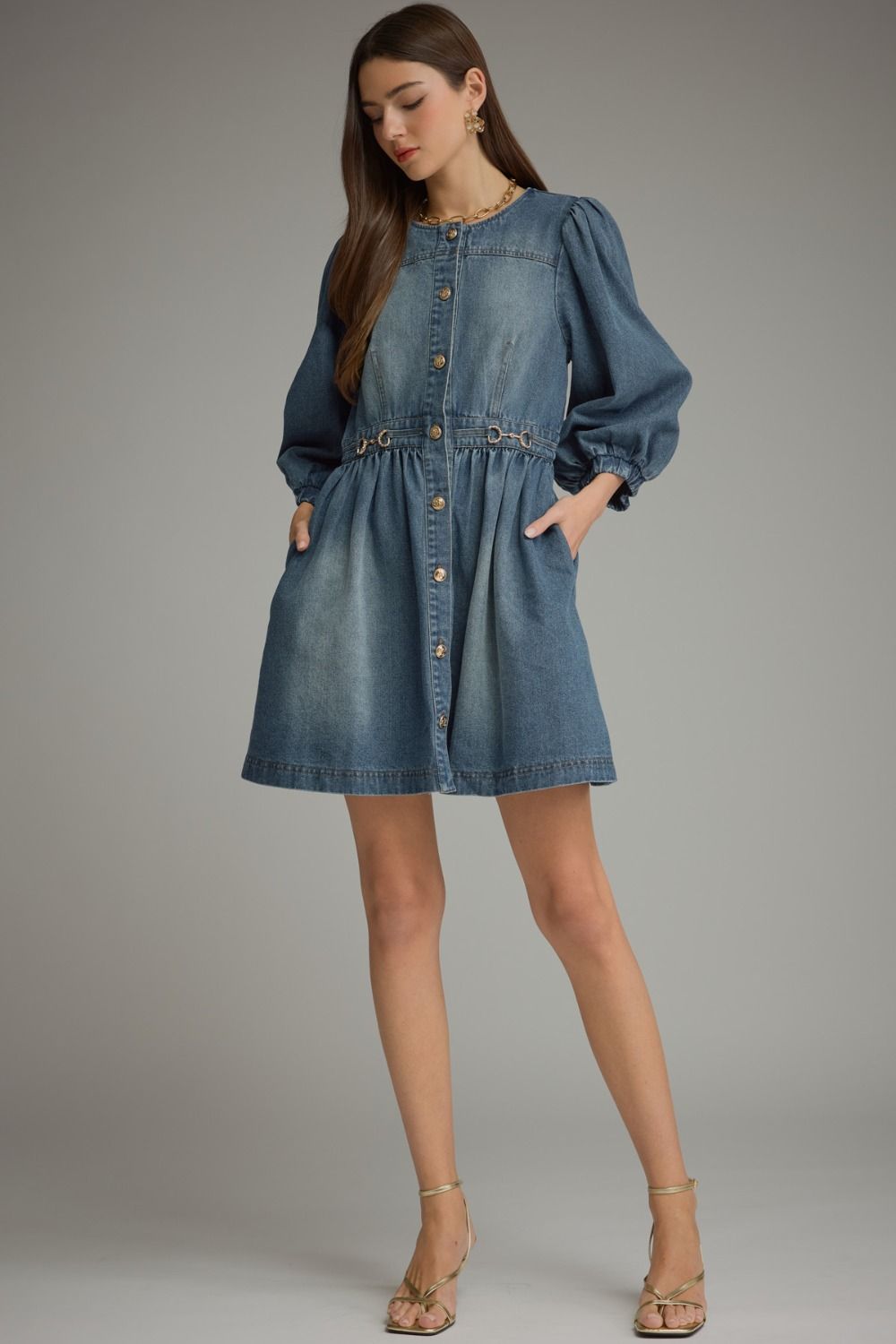 Addicted to You Denim Dress
