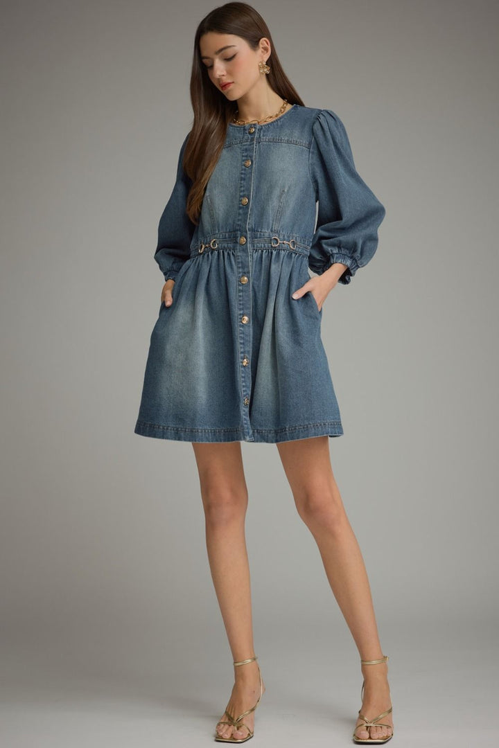 Addicted to You Denim Dress