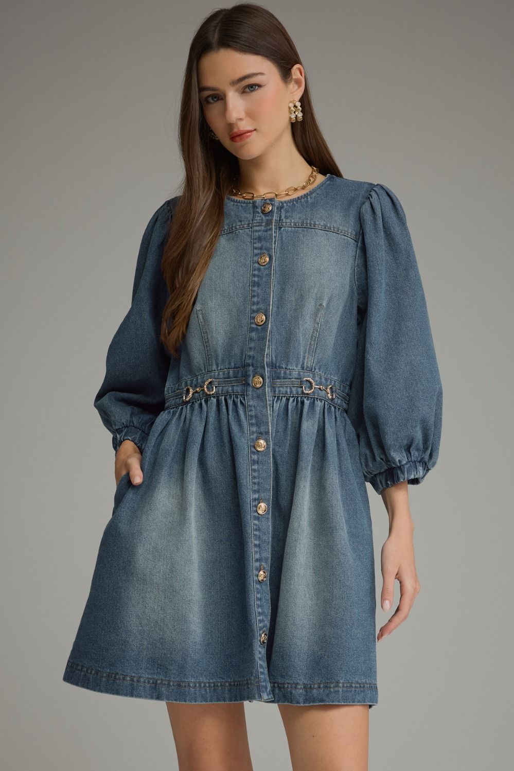 Addicted to You Denim Dress