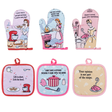 Load image into Gallery viewer, Kitchen Talk Oven Mitt
