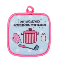 Load image into Gallery viewer, Kitchen Talk Oven Mitt

