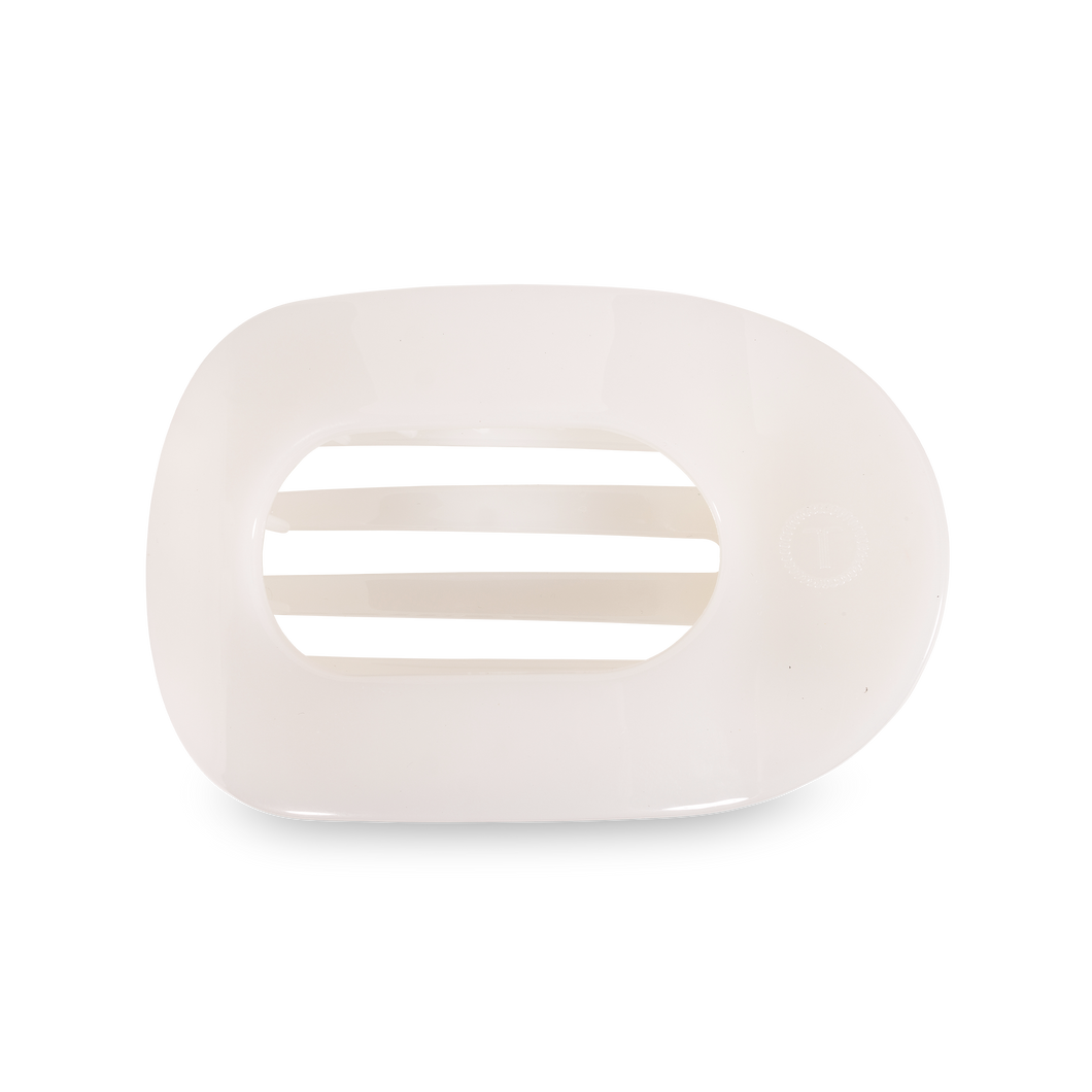 Round Flat Hair Clip | Large | Coconut White *FINAL SALE*