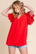 Load image into Gallery viewer, Airflow Ruffle Sleeve Blouse
