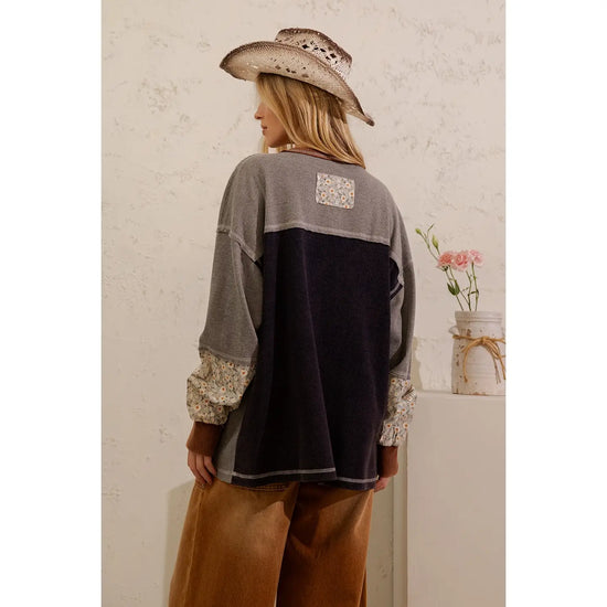 Henley Easy Day Waffle Top