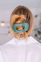 Load image into Gallery viewer, Round Flat Hair Clip | Large | Mistletoe
