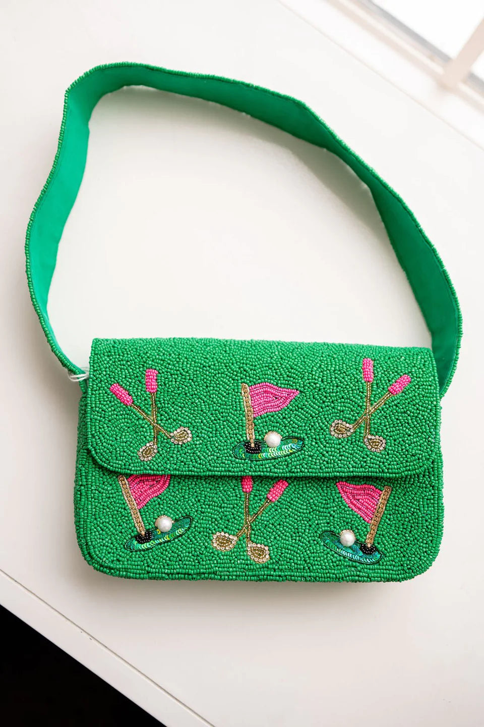 Golf Beaded Handbag