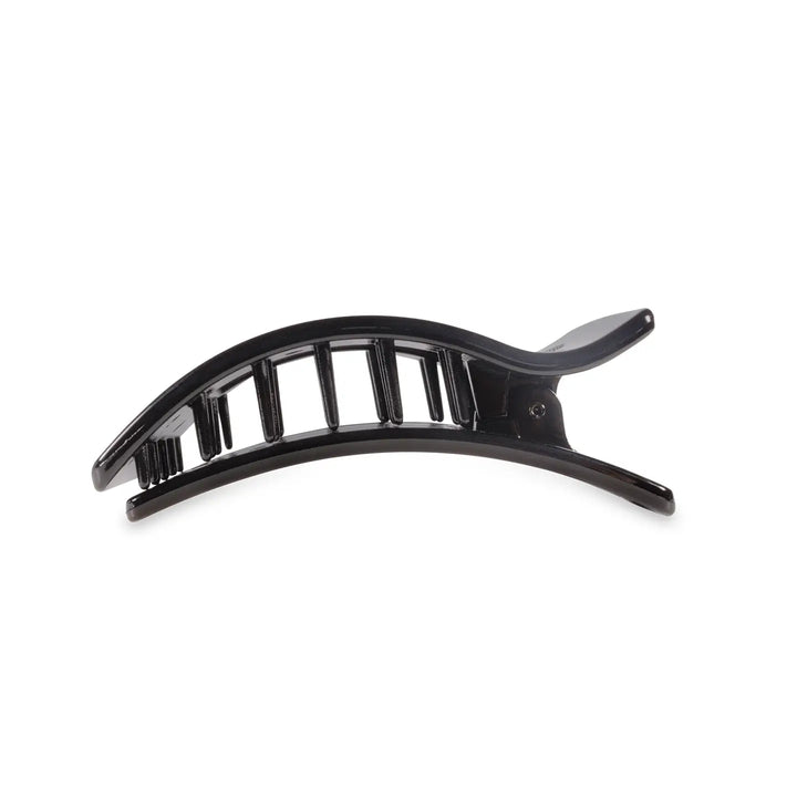 Flat Rectangle Hair Clip | Small | Jet Black