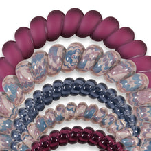 Load image into Gallery viewer, Spiral Hair Coils | Mix Pack | Purple Haze Hair Ties
