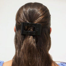 Load image into Gallery viewer, Flat Rectangle Hair Clip | Small | Jet Black
