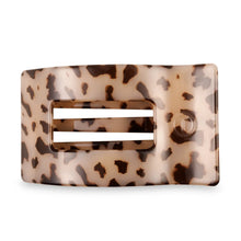 Load image into Gallery viewer, Flat Rectangle Hair Clip | Large | Blonde Tortoise
