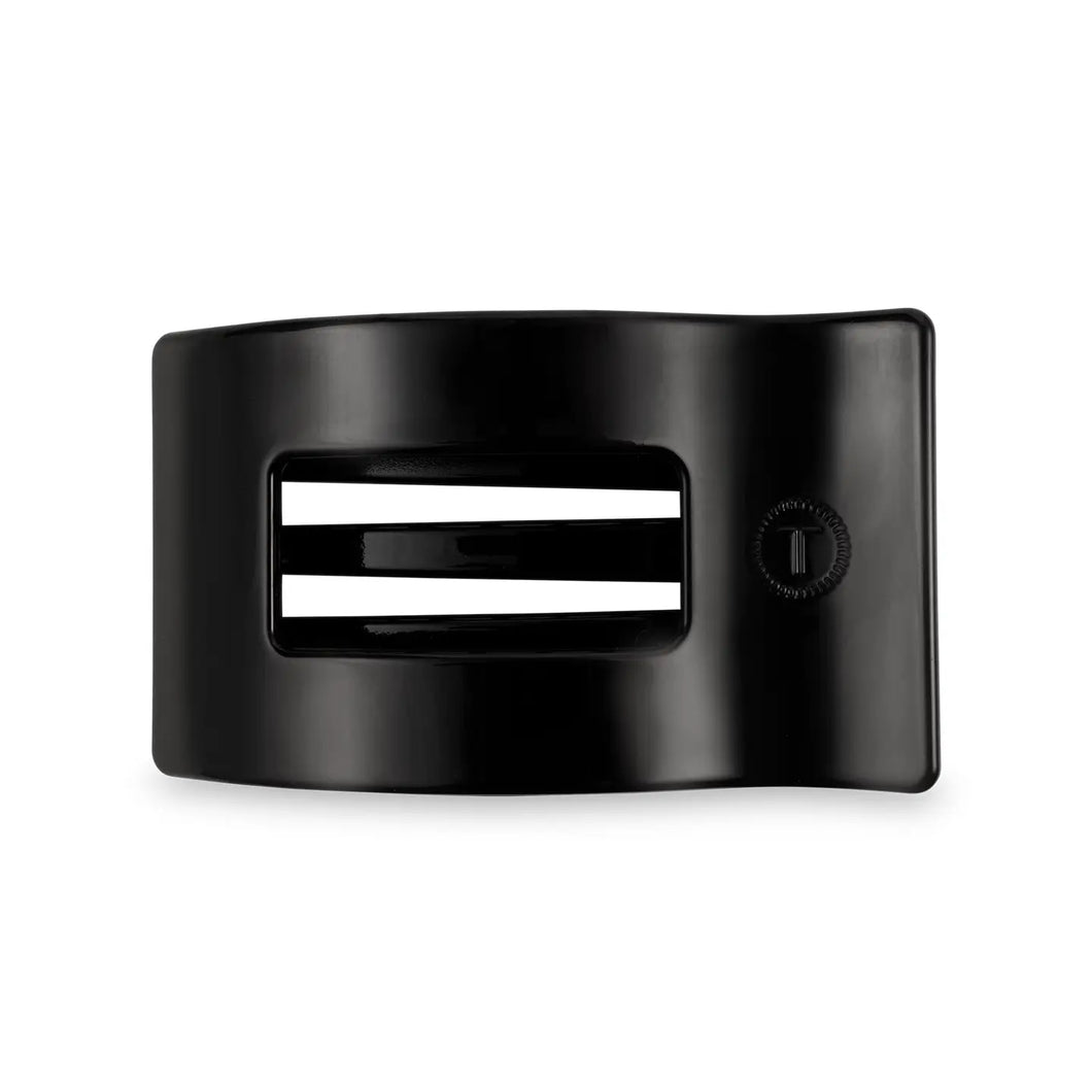 Flat Rectangle Hair Clip | Small | Jet Black