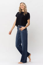 Load image into Gallery viewer, Judy Blue High Waist Dark Button Fly Wide Leg
