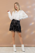 Load image into Gallery viewer, Metallic Tiered Skirt
